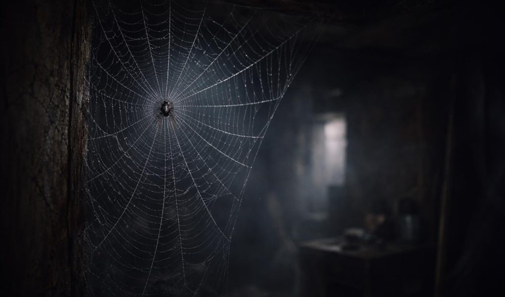 toile-araignee-coin-mysterieux-eclaire