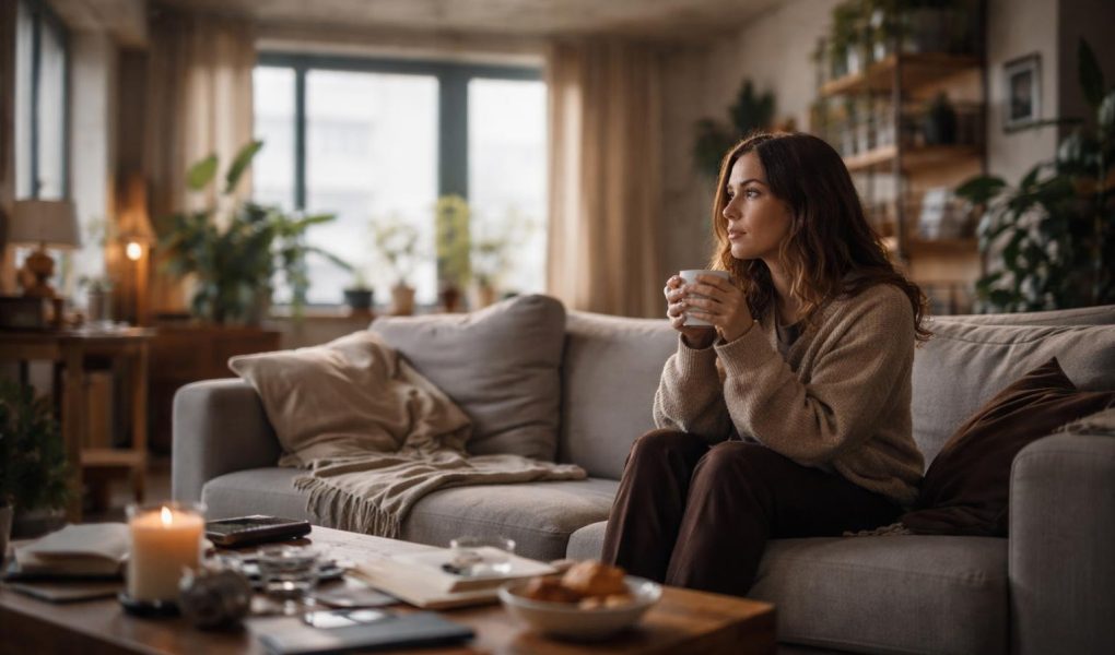 appartement-moderne-personne-canape-cafe