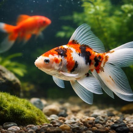 aquarium-poisson-japonais-rouge-vegetation