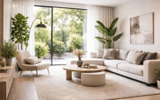 salon-moderne-meubles-design-plantes