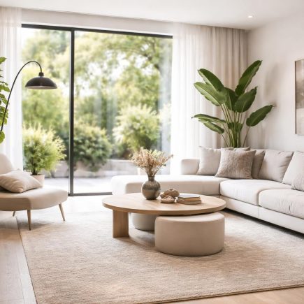 salon-moderne-meubles-design-plantes