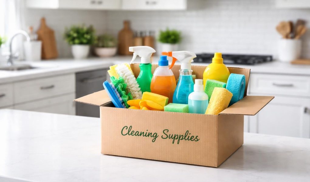 cuisine-plan-travail-propre-produit-entretien