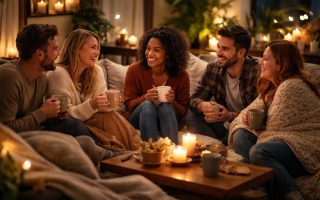 personnes-salon-moderne-plantes-lumieres