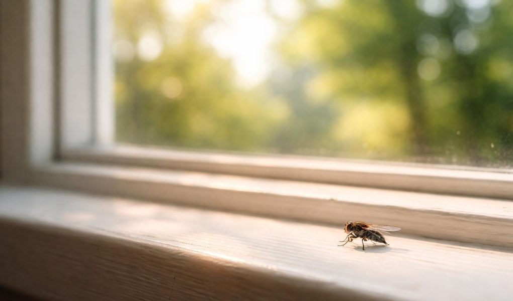 moucheron-fenetre-soleil-arbres-verdoyants