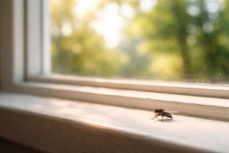 moucheron-fenetre-soleil-arbres-verdoyants