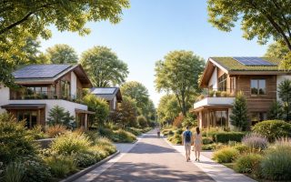 maisons-ecologiques-verdure-ciel-bleu