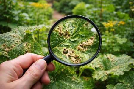 main-loupe-feuille-abimee-jardin