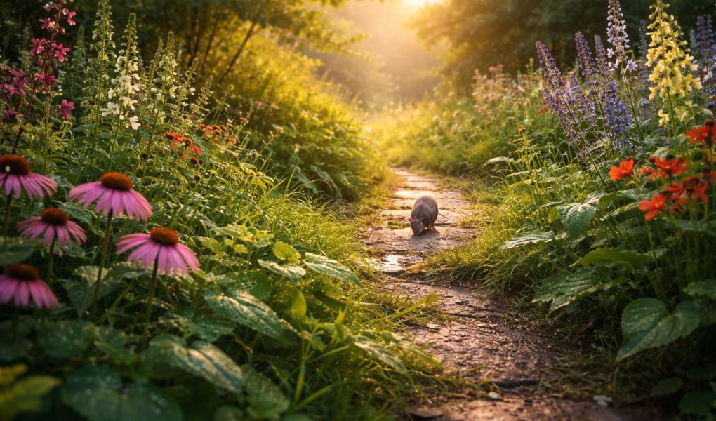 jardin-verdoyant-lever-soleil-plantes