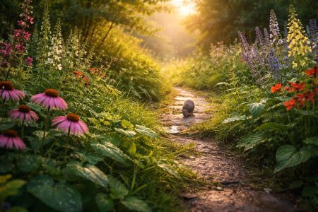 jardin-verdoyant-lever-soleil-plantes