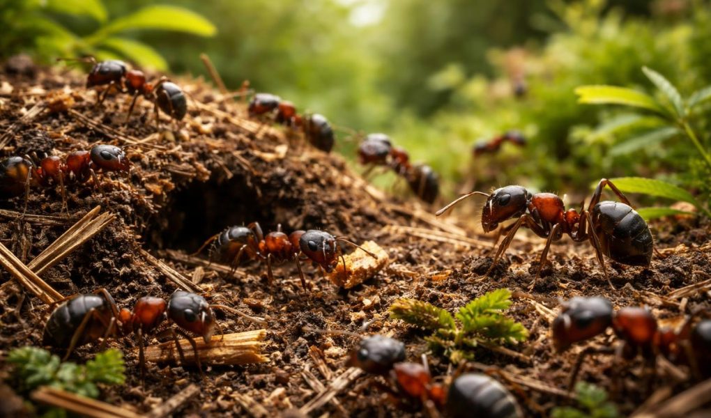 fourmis-charpentieres-jardin-vegetation-luxuriante