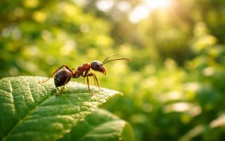 fourmi-feuille-jardin-ensoleille
