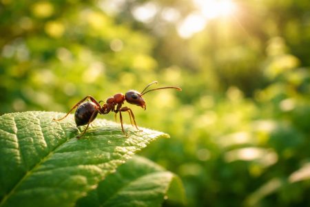 fourmi-feuille-jardin-ensoleille