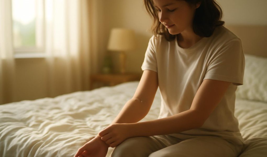 lit-draps-froisses-matin-marque-bras