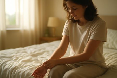 lit-draps-froisses-matin-marque-bras